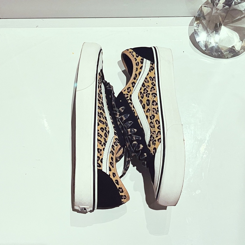 Leopard Print VANS (Size 9)